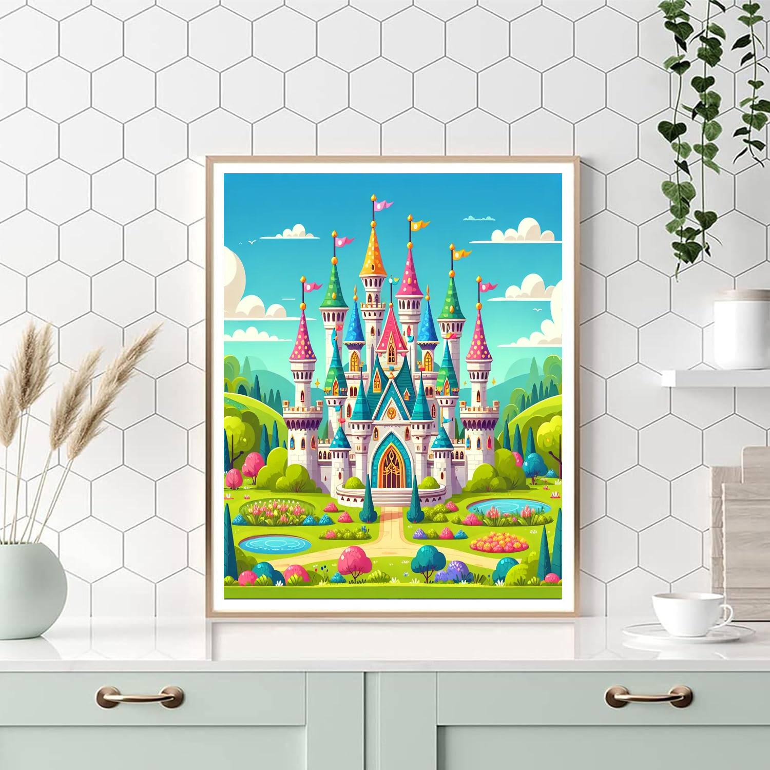 Amazing Fantasy Castle Paint By Numbers Art