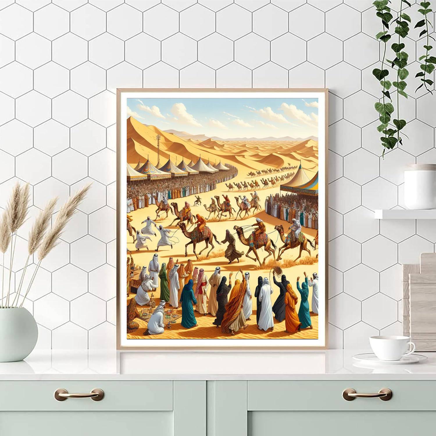 Festival Of The Sahara - Douz, Tunisia Painting Number Kit