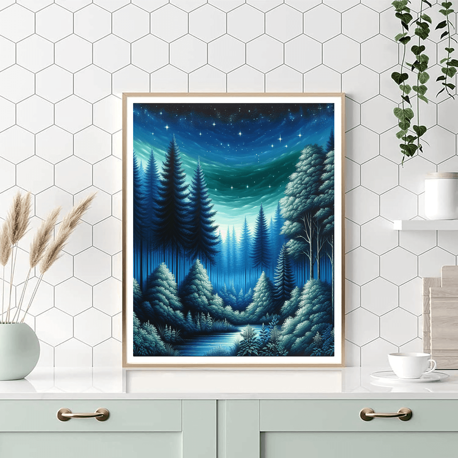 Starry Night In The Forest Paint By Numbers Kits