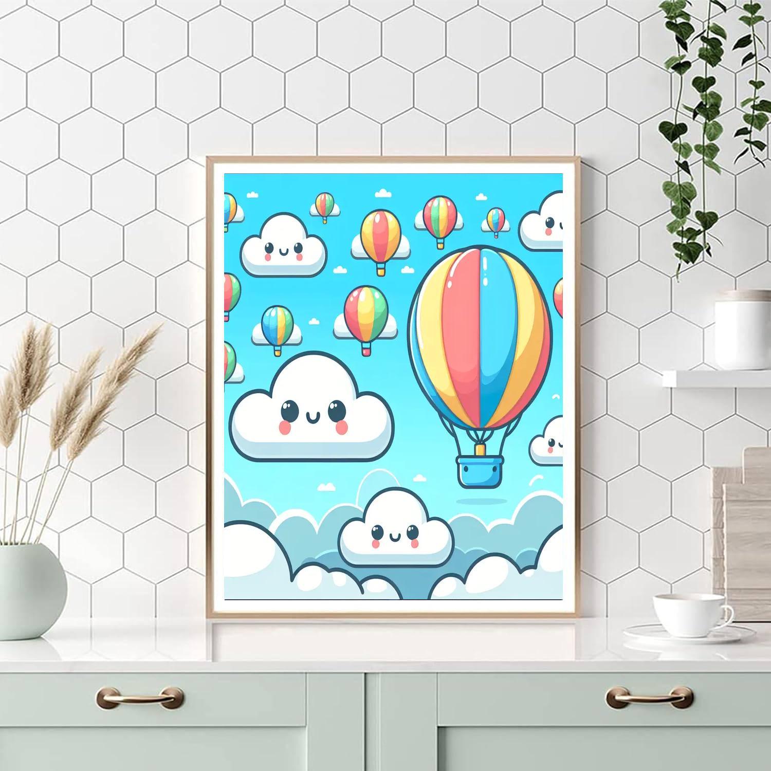 Whimsical Cloud Adventure Paint By Color