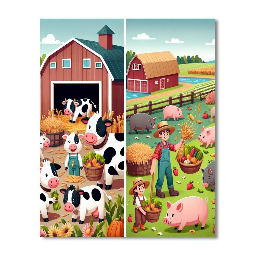 Friendly Farm Harvest Paint By Number