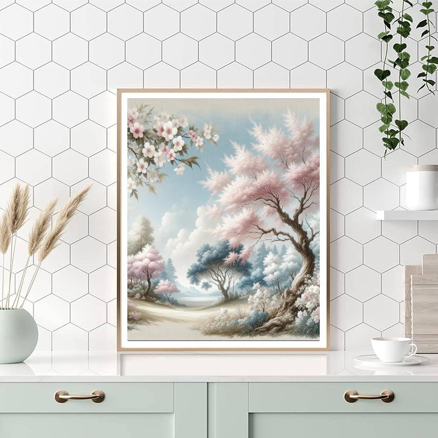 Japanese Blossom Serenity Painting By Numbers Kit