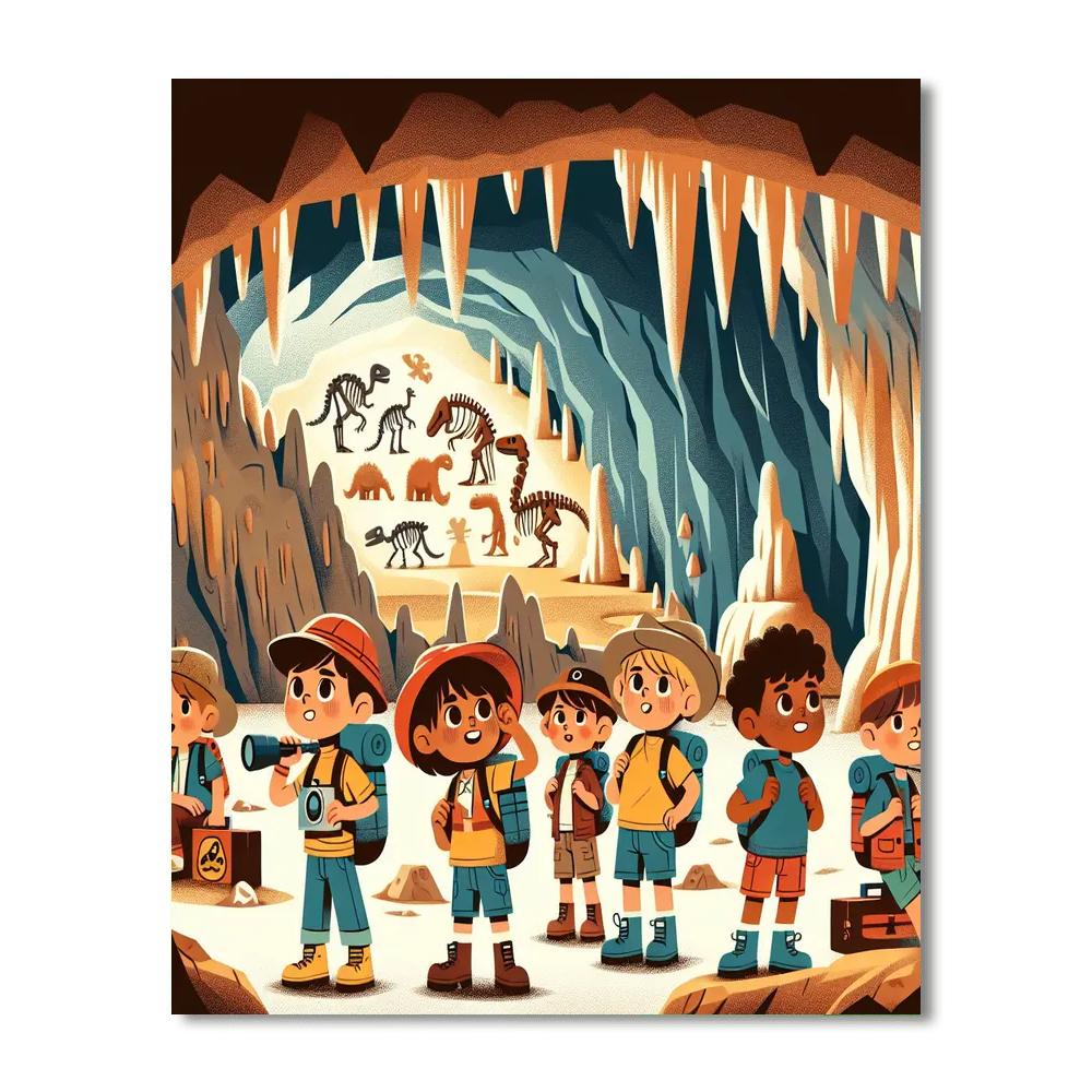 Cave Explorers Expedition DIY Paint By Numbers