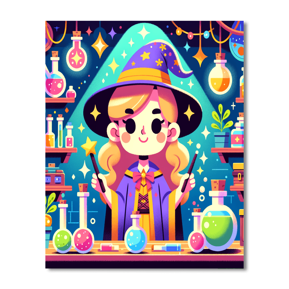 Wizard's Magical Workshop Paint By Number