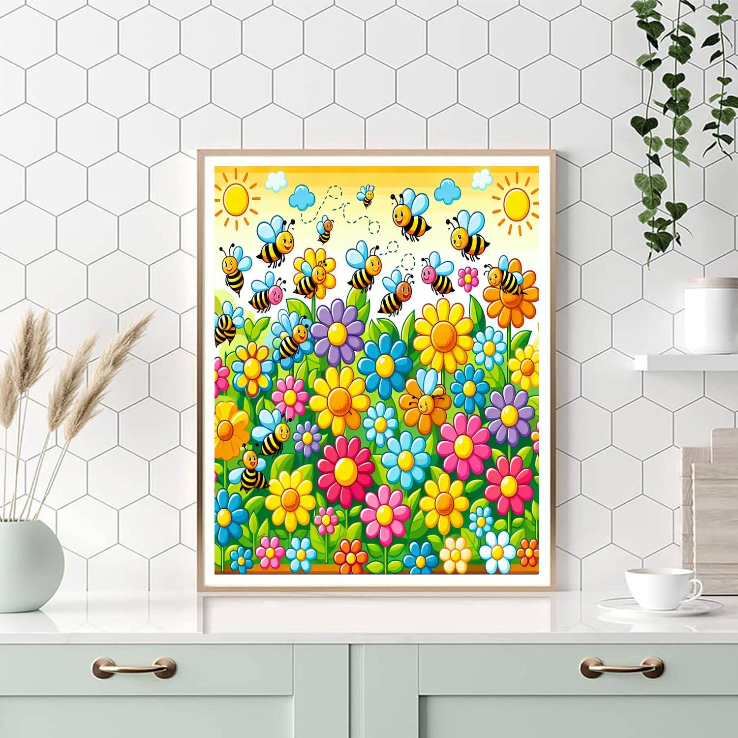 Busy Bees Garden Paint By Color