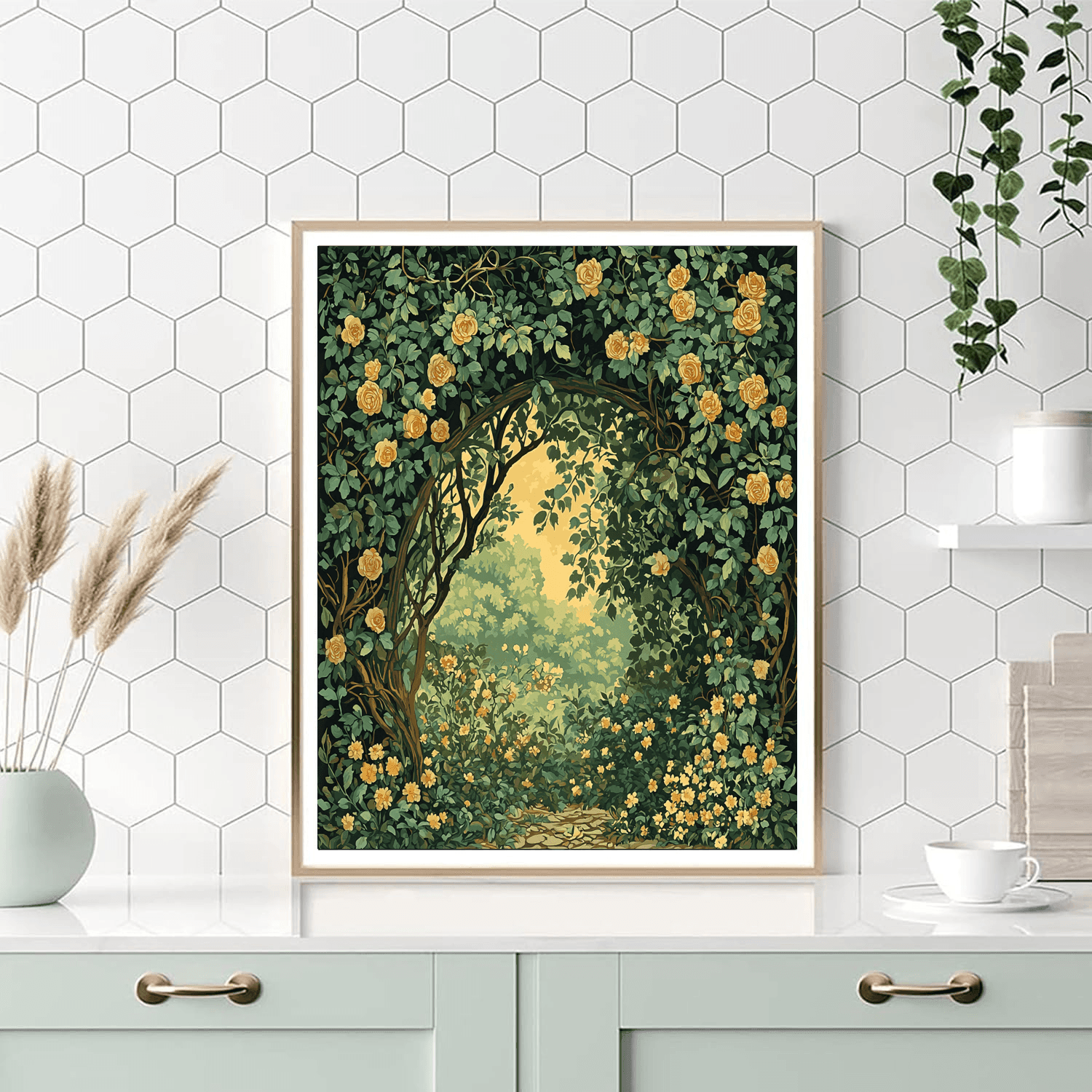 Alphonse Mucha Inspired Celtic Enchantment  Paint By Color