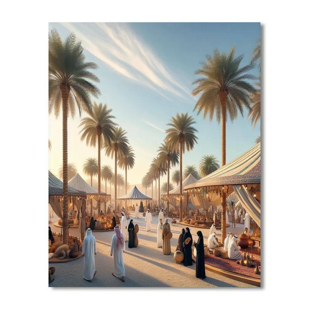 Al Ain Oasis Festival - United Arab Emirates DIY Paint By Numbers