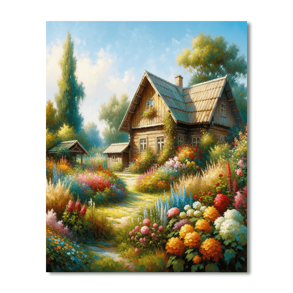 Country Cottage Delight DIY Paint By Numbers