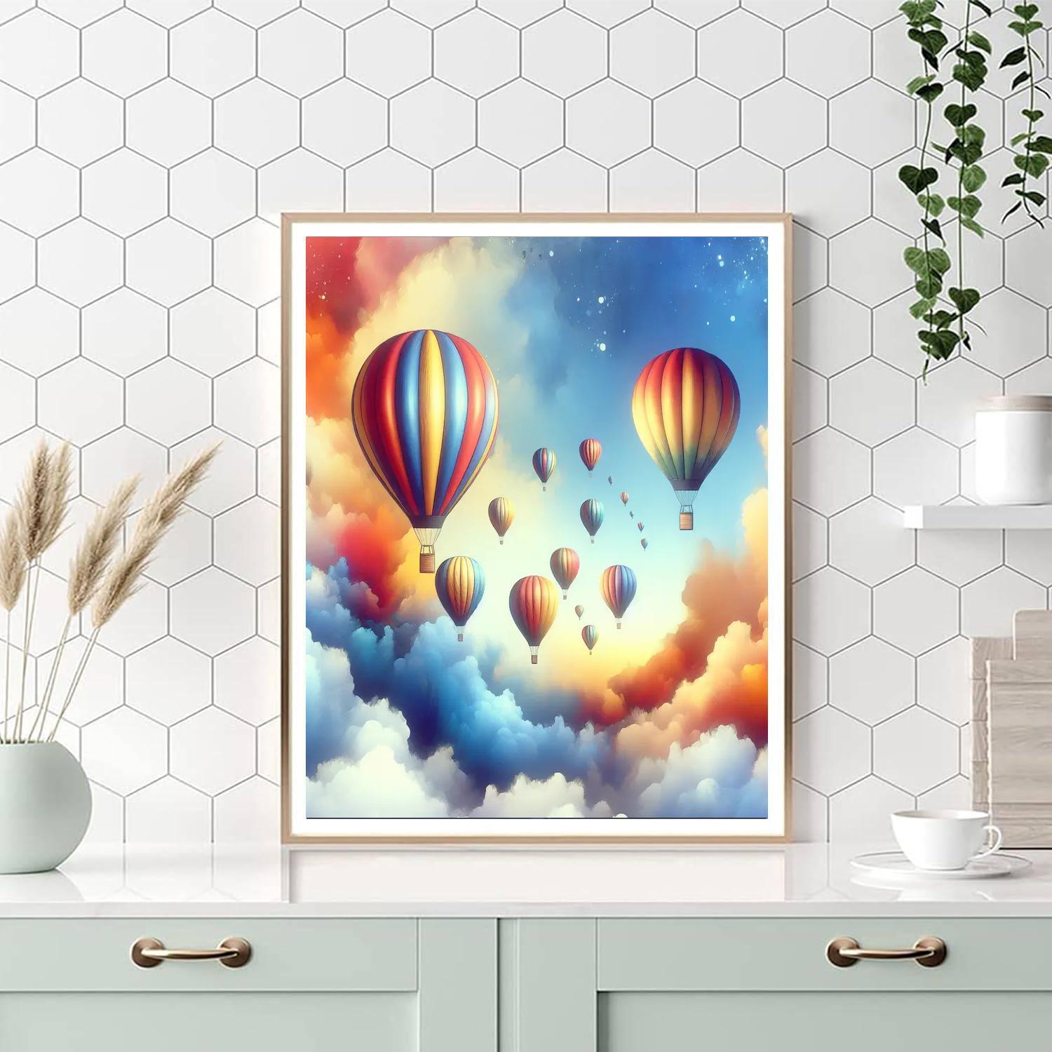 Charming Balloon Adventure Paint By Numbers