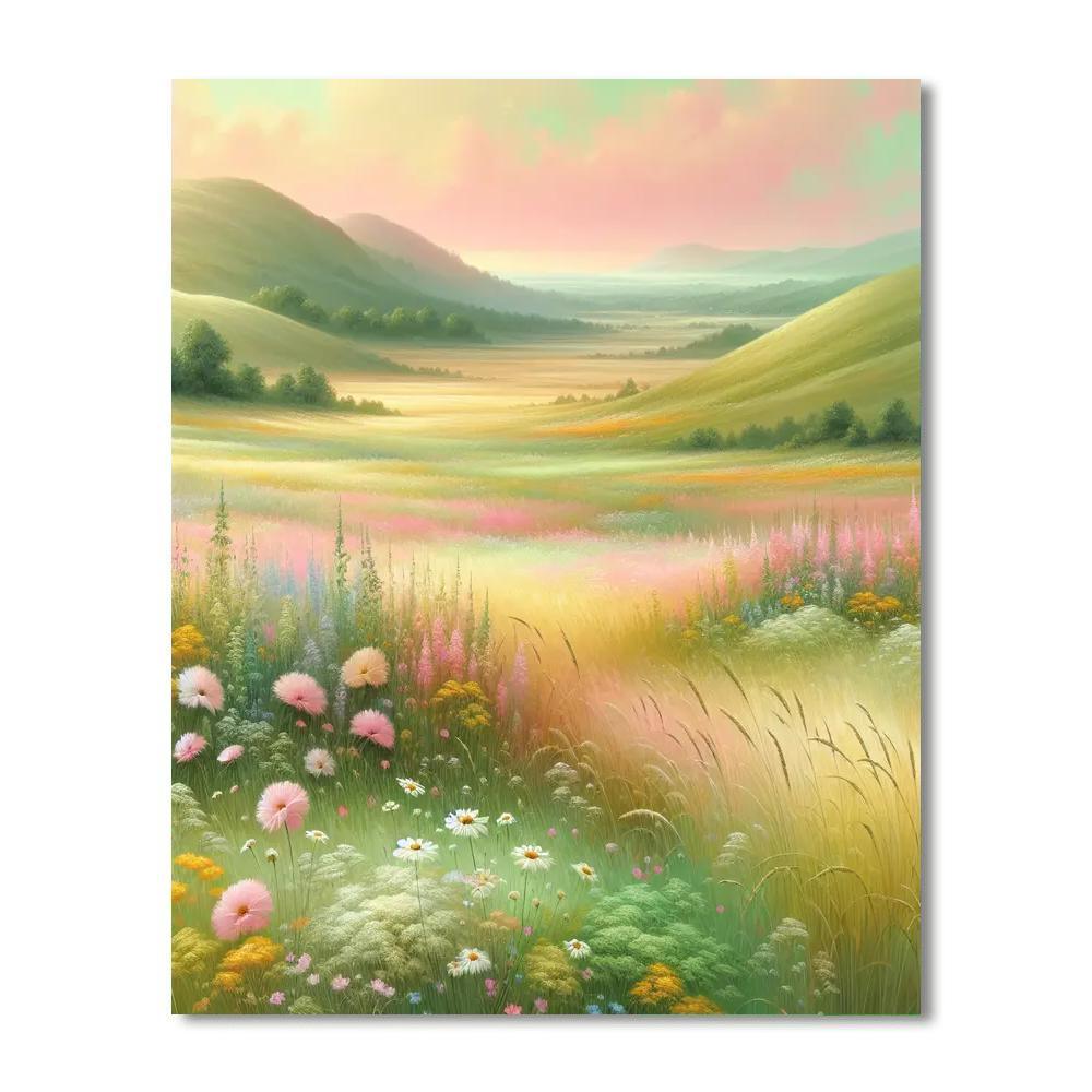Pastel Meadows Paint By Number