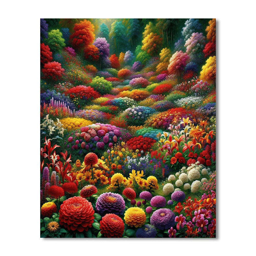 Floral Paradise Paint By Numbers Kits