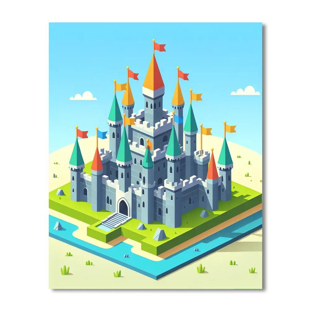 Fantasy Castle Builders Paint By Numbers Kits