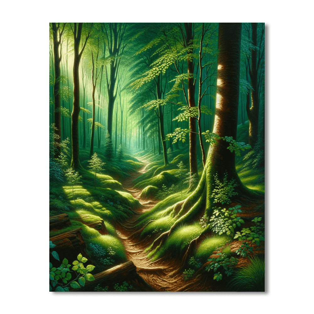 Mystical Woodland Pathway Paint By Color
