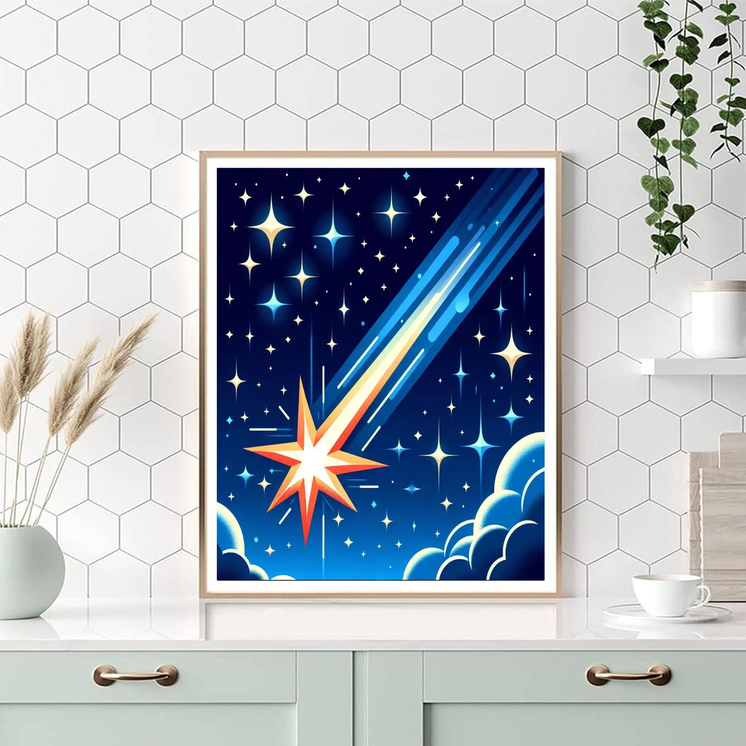 Shooting Star Paint By Numbers Art