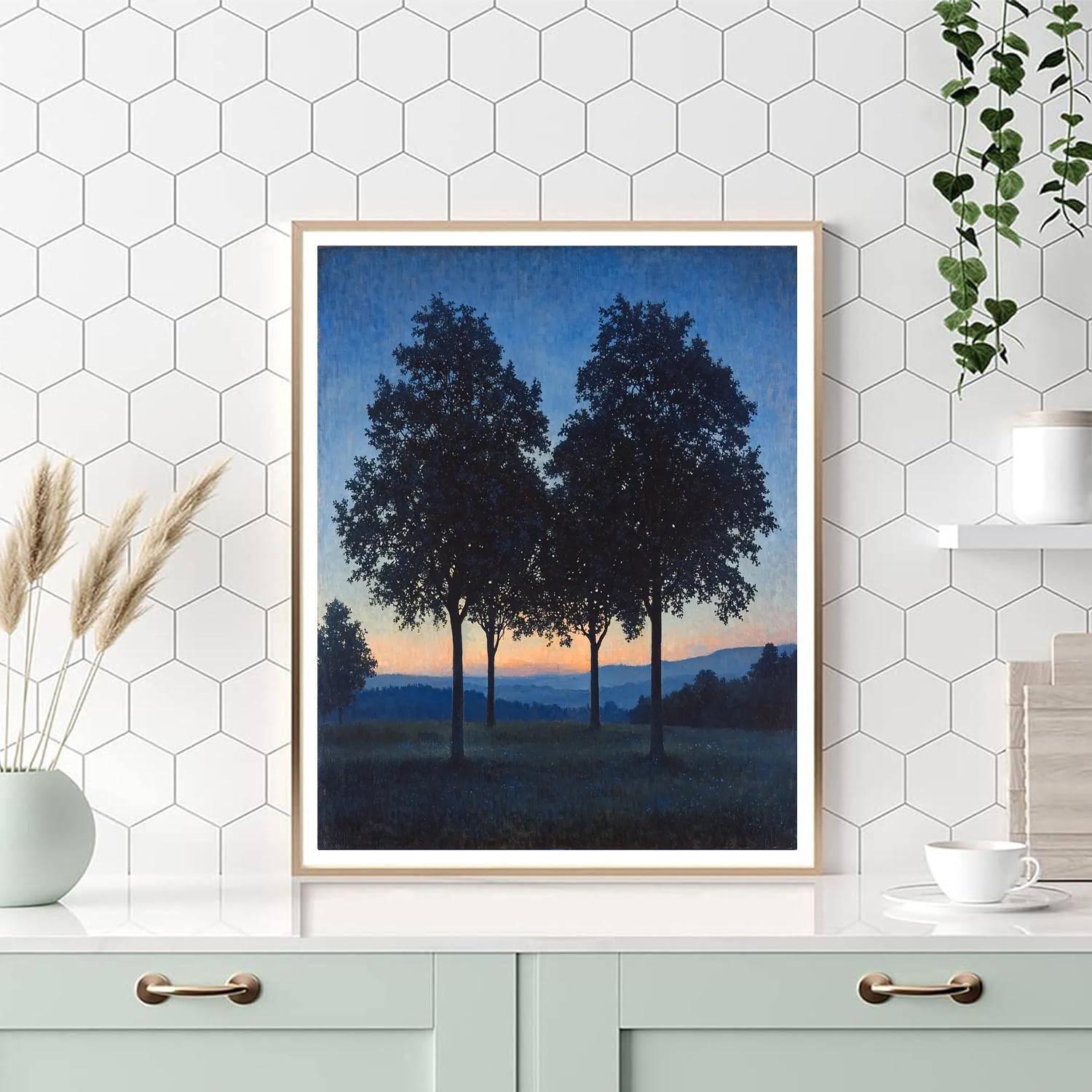 Caspar David Friedrich Inspired Wilderness Twilight  Paint By Numbers Kits
