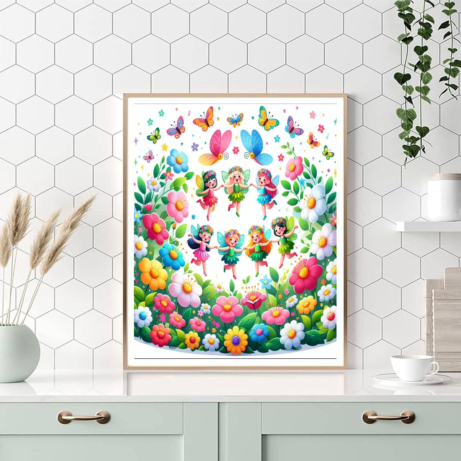 Fantasy Fairy Circle Number Painting