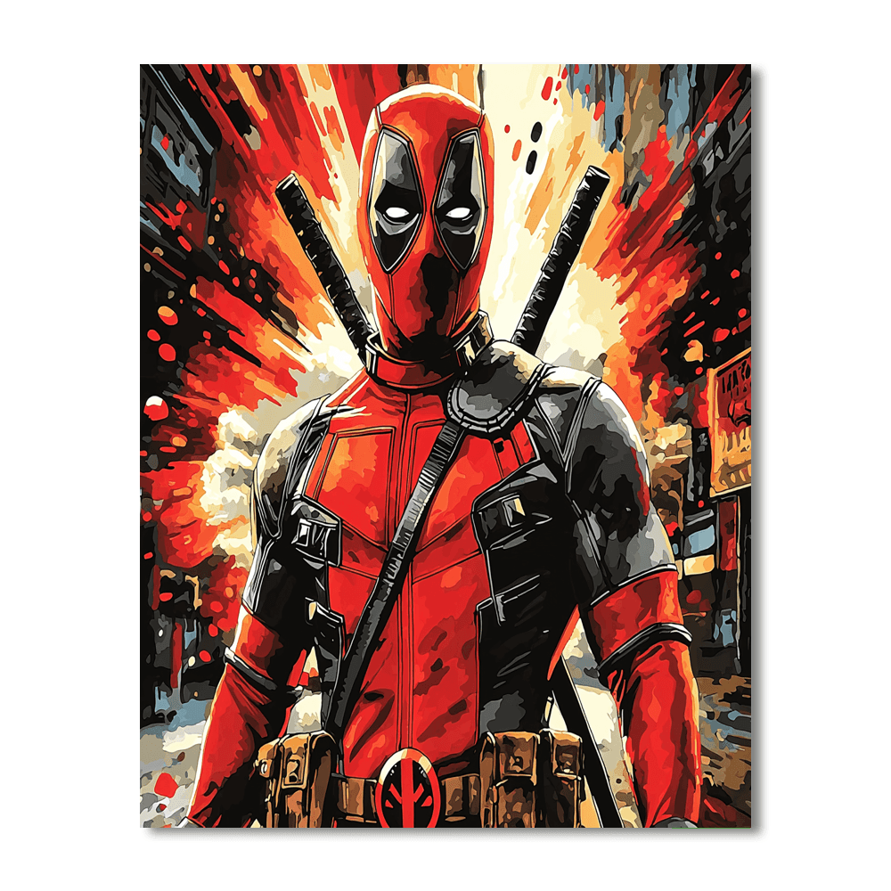 Ryan Reynolds: The Comedic Charm Of Deadpool Paint By Numbers Art