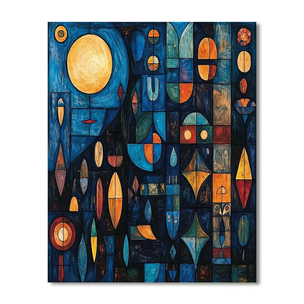 Paul Klee Inspired Symbolic Dreams  Numbered Painting Kits