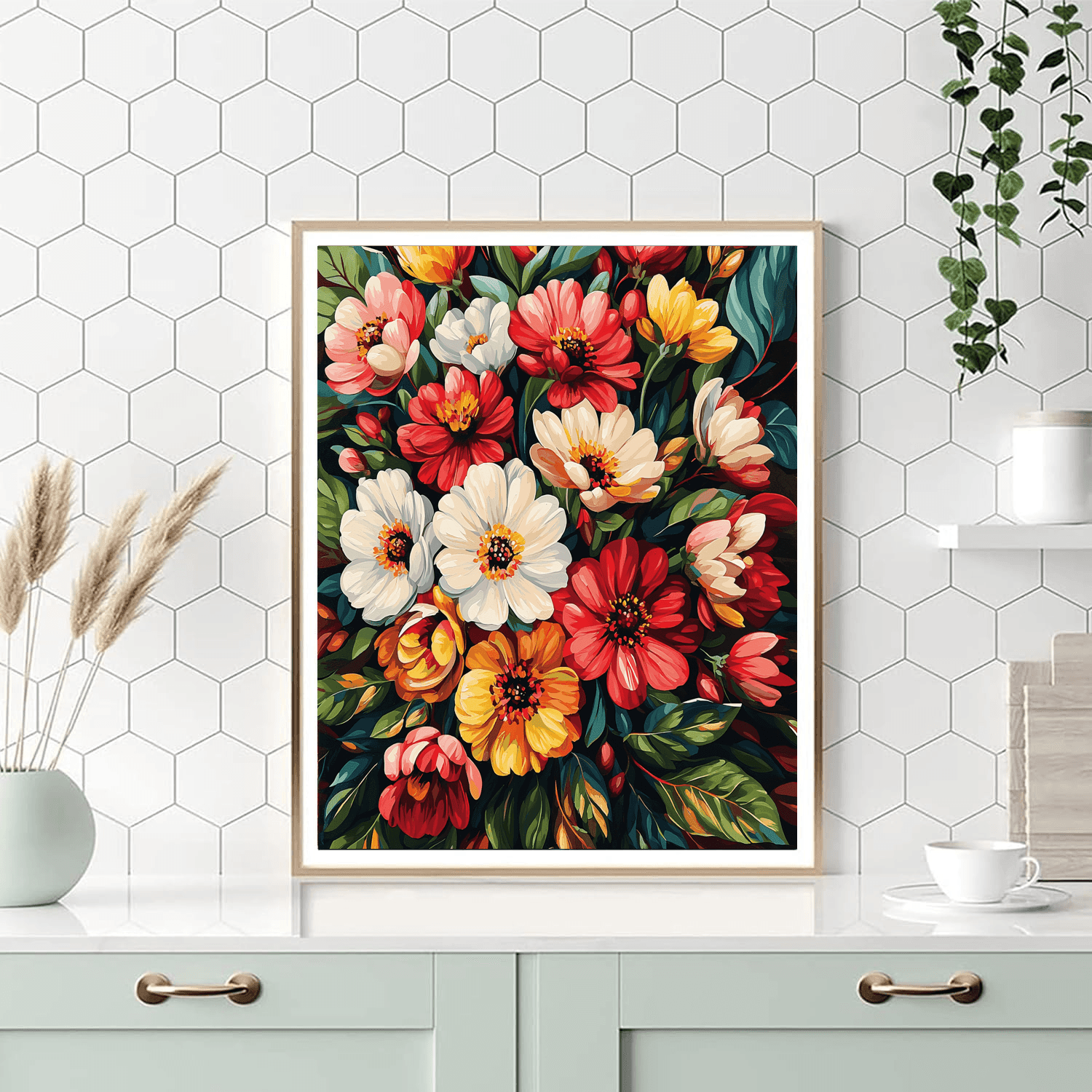 O'Keeffe Inspired Floral Dreams - DIY Painting By Numbers Kit