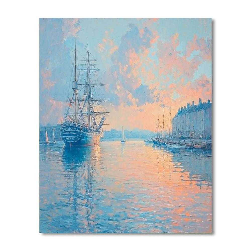 J.M.W. Turner Inspired Harbor Of Serenity  Paint By Numbers Kits