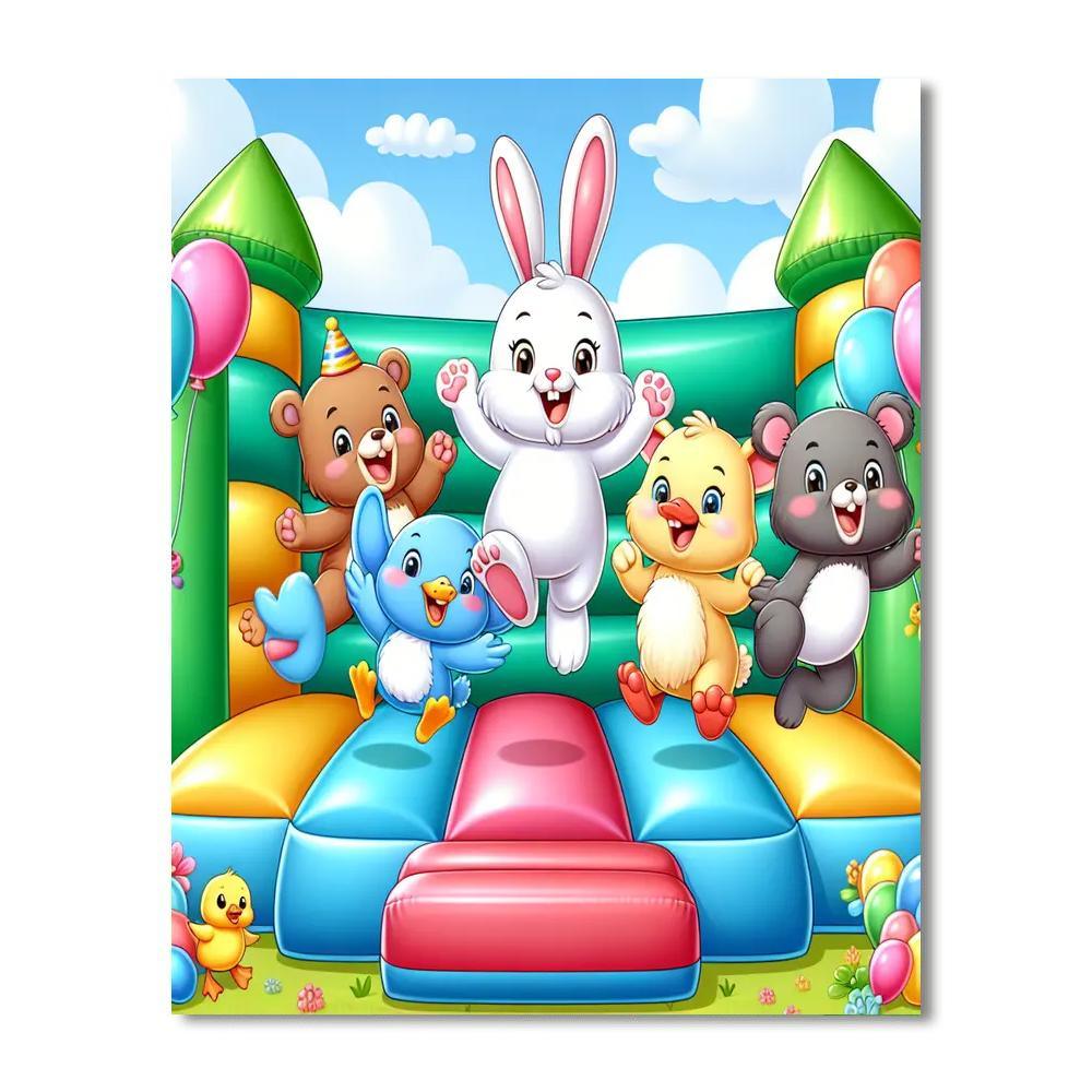 Bouncy Castle Adventure DIY Paint By Numbers