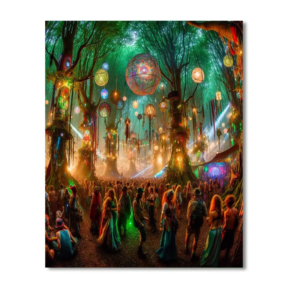 Electric Forest Number Painting