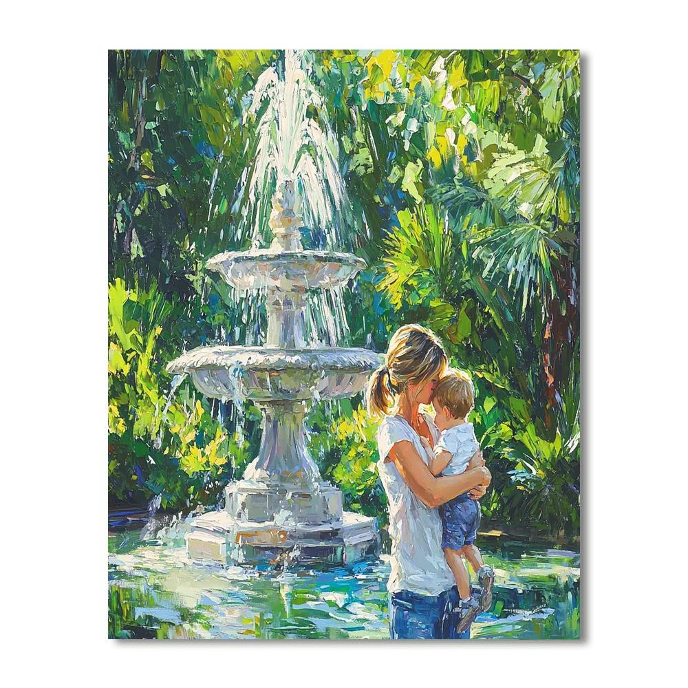 Fountain Of Affection Numbered Painting Kits
