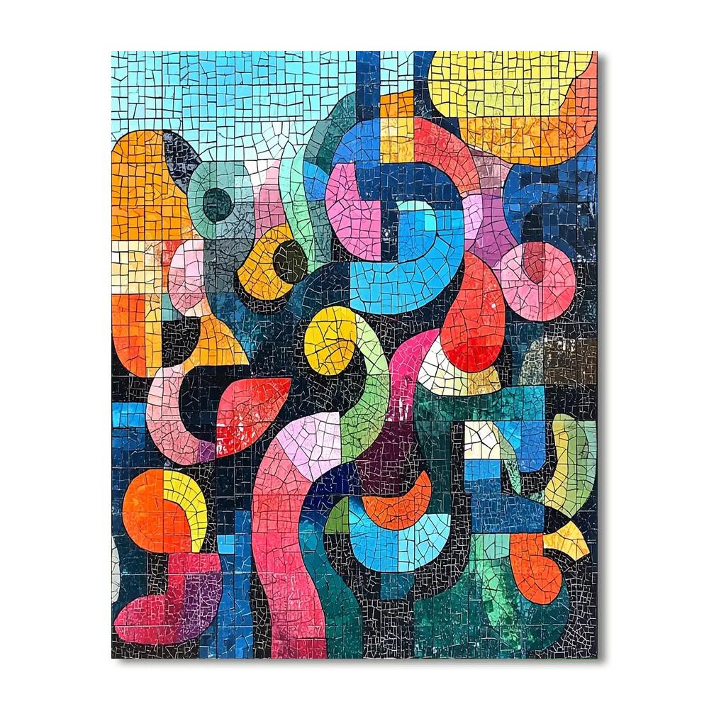 Paul Klee Inspired Mosaic Of Thoughts  Numbered Painting Kits