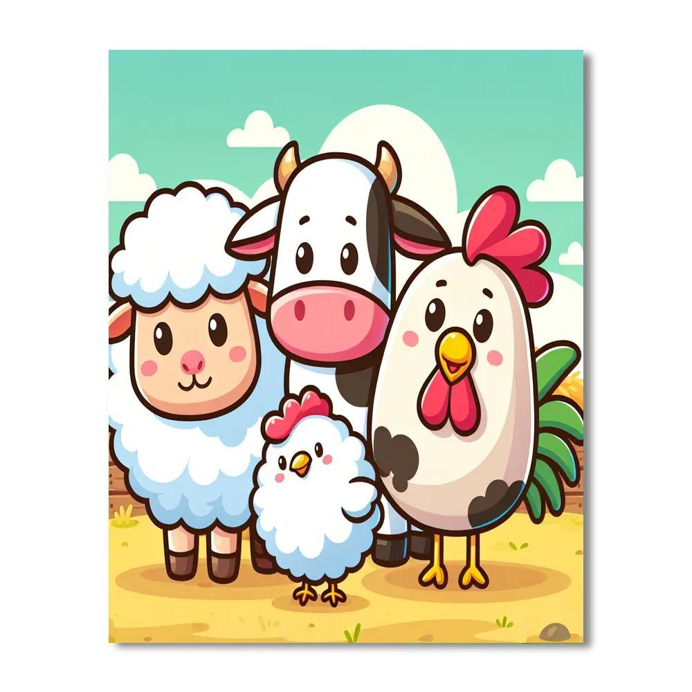 Adventure With Farm Friends Paint By Number