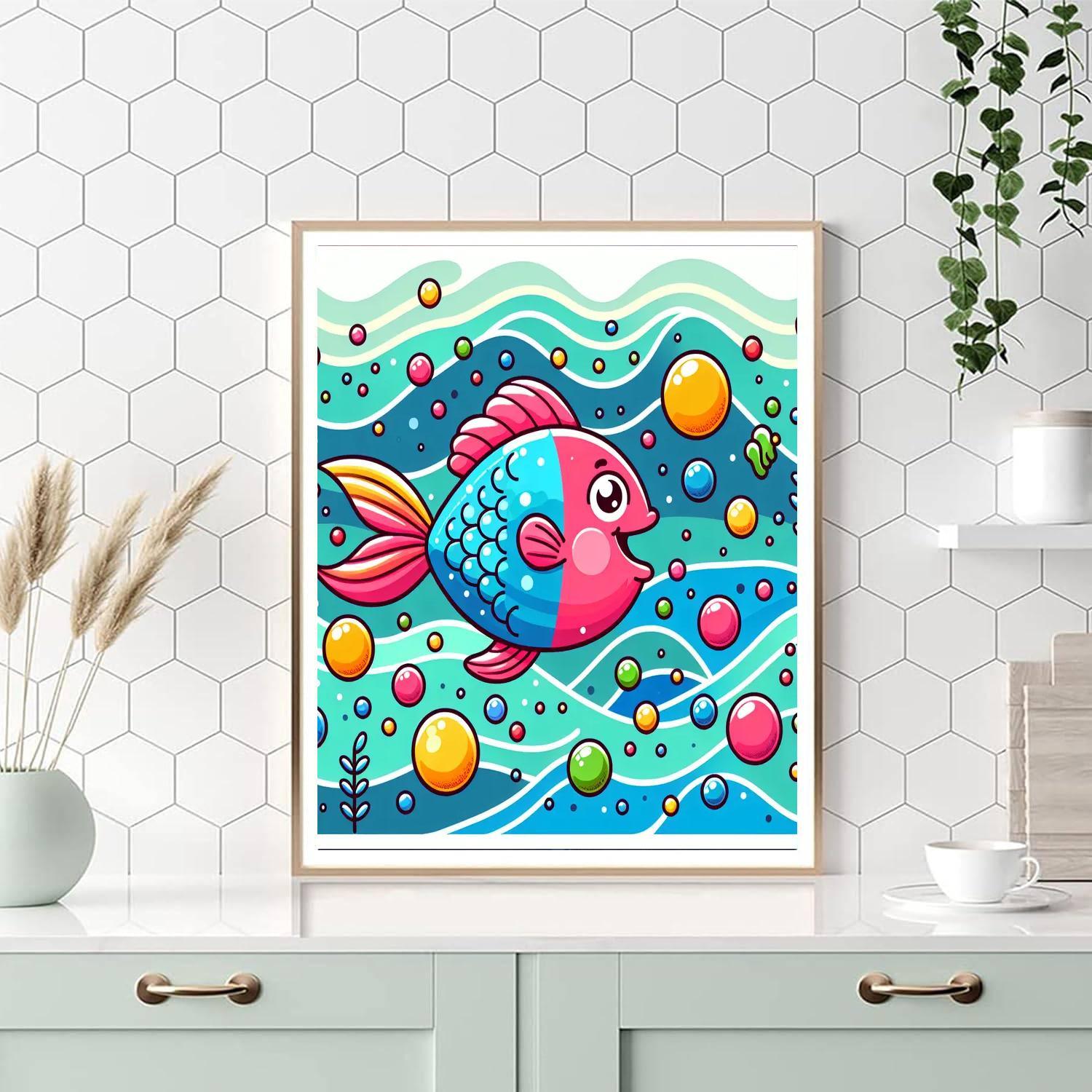 Bubbles Of Fun Painting Number Kit