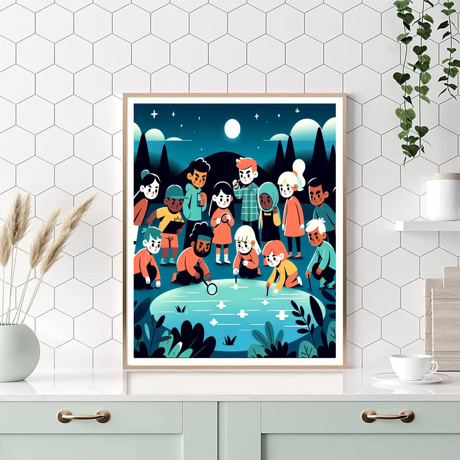 Mystery At Moon Lake Paint By Color