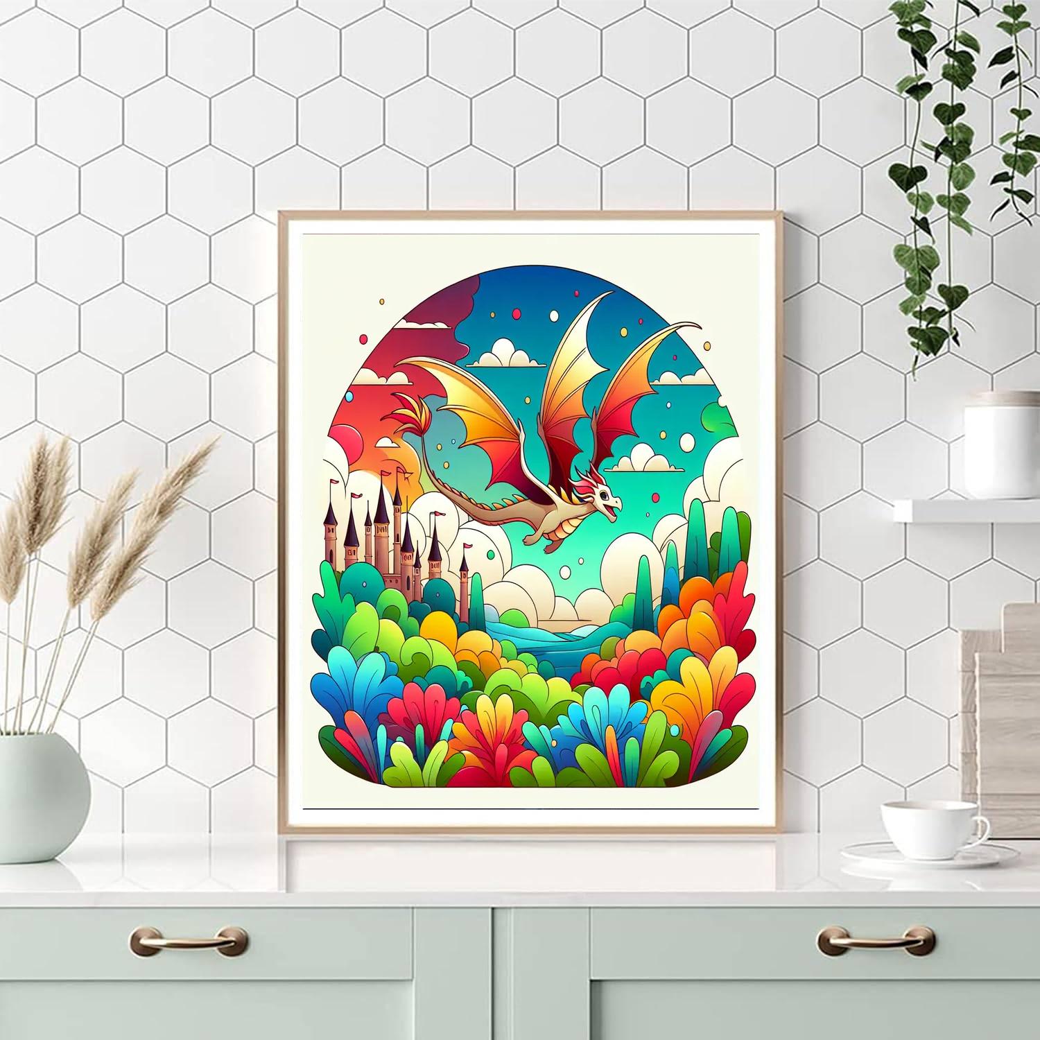 Dragon's Fairyland Paint By Numbers