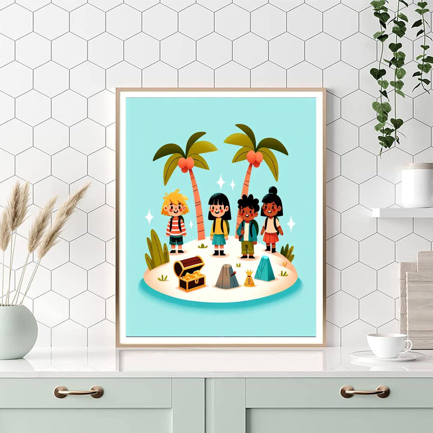 Island Exploration Quest Paint By Color