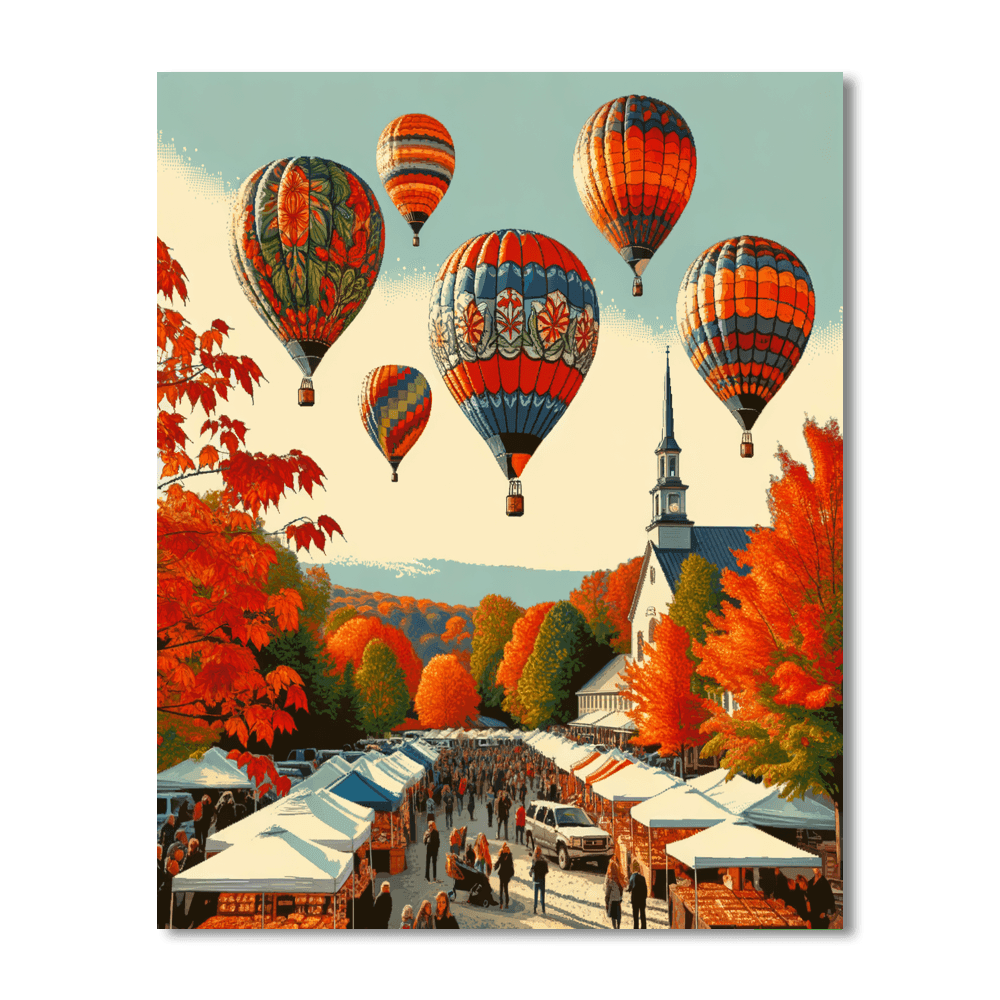 Upstate Balloon Festival - Usa Number Painting