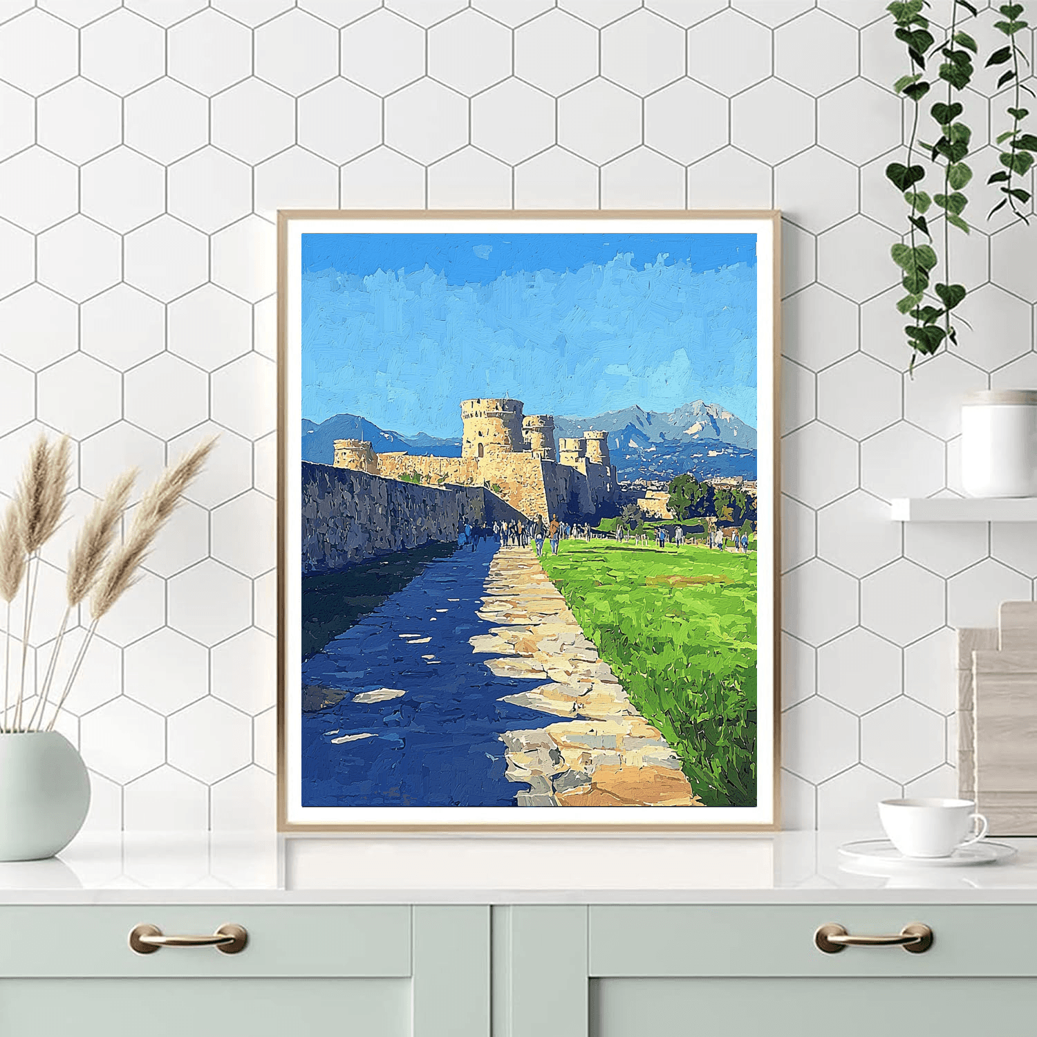 La Ciudadela De Jaca Painting By Numbers Kit