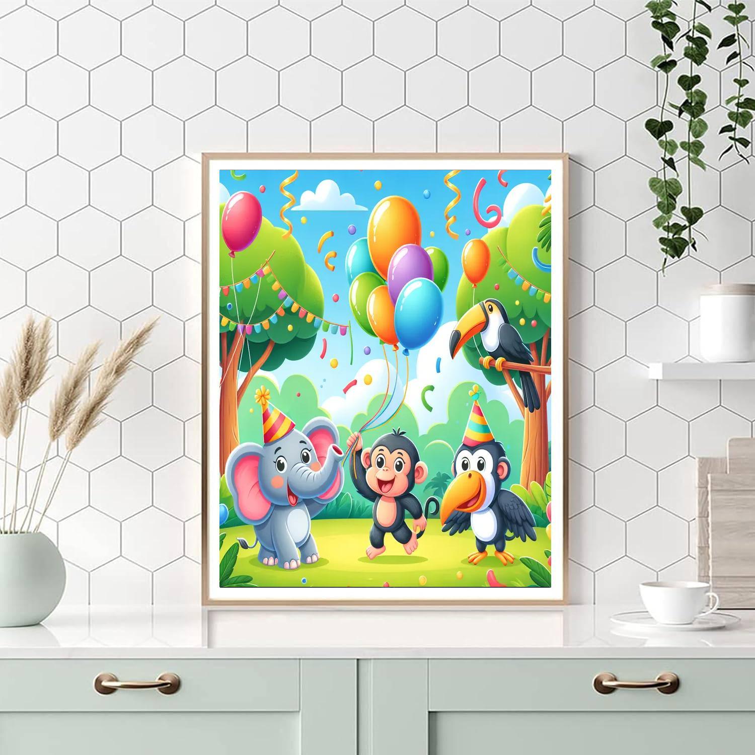 Joyful Jungle Celebration Paint By Number