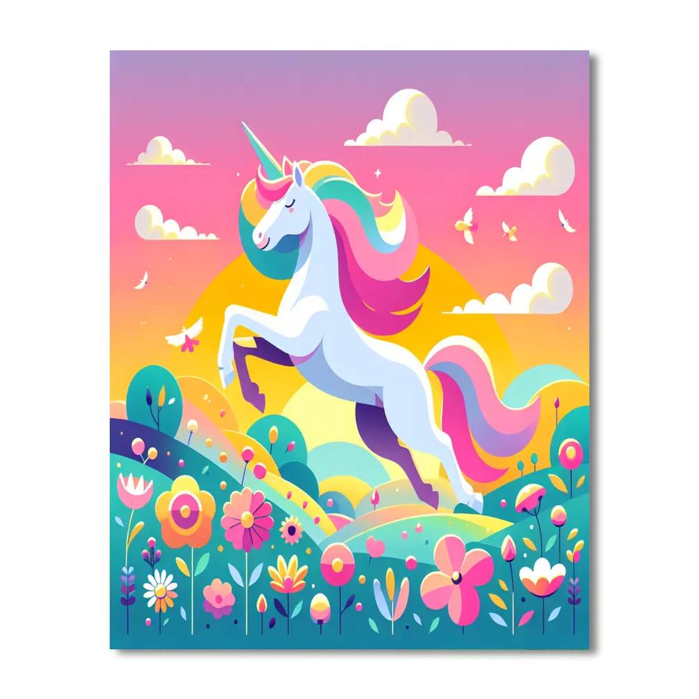 Mystical Unicorn Dream Paint By Numbers Art