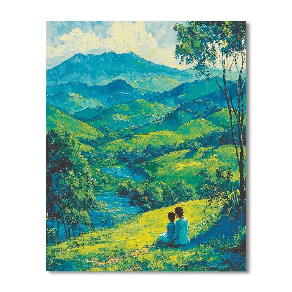 Embrace Of The Hills Paint By Numbers Kits