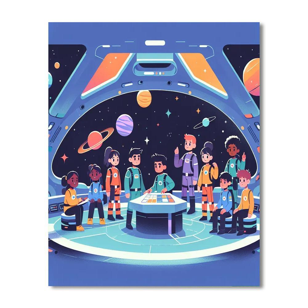 Galactic Guardian Adventures Number Painting