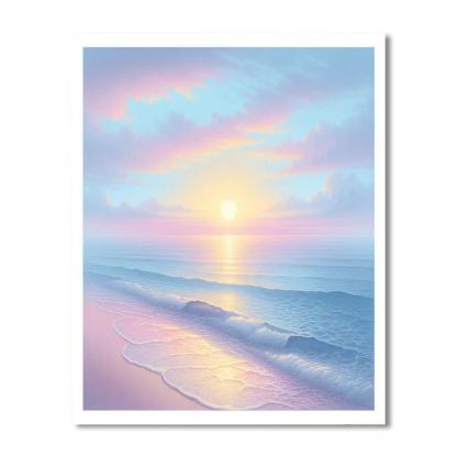 Seaside Sunrise Awakening Numbered Painting Kits
