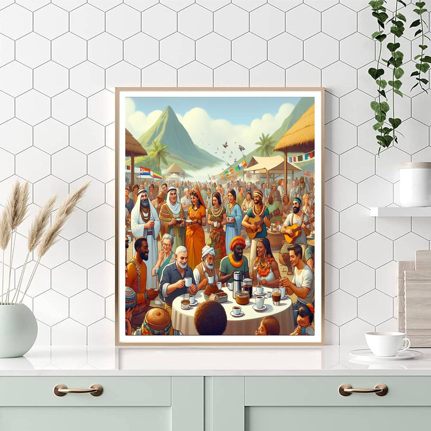 Kona Coffee Cultural Festival Paint By Numbers Art