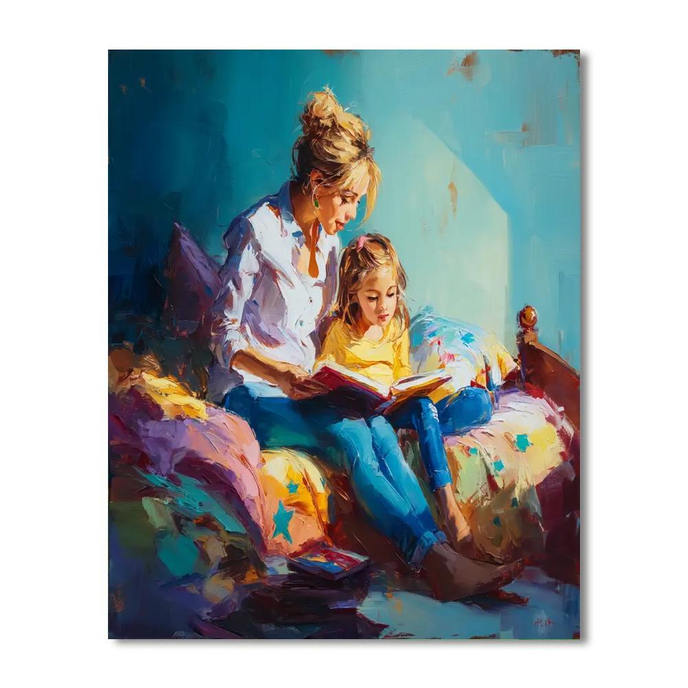 Story Time With Mom Painting Number Kit