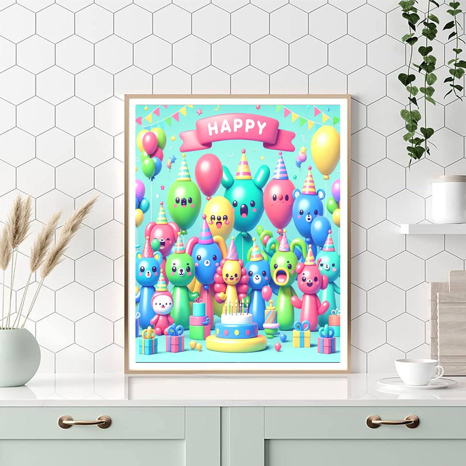 Brilliant Balloon Animals Painting By Numbers Kit