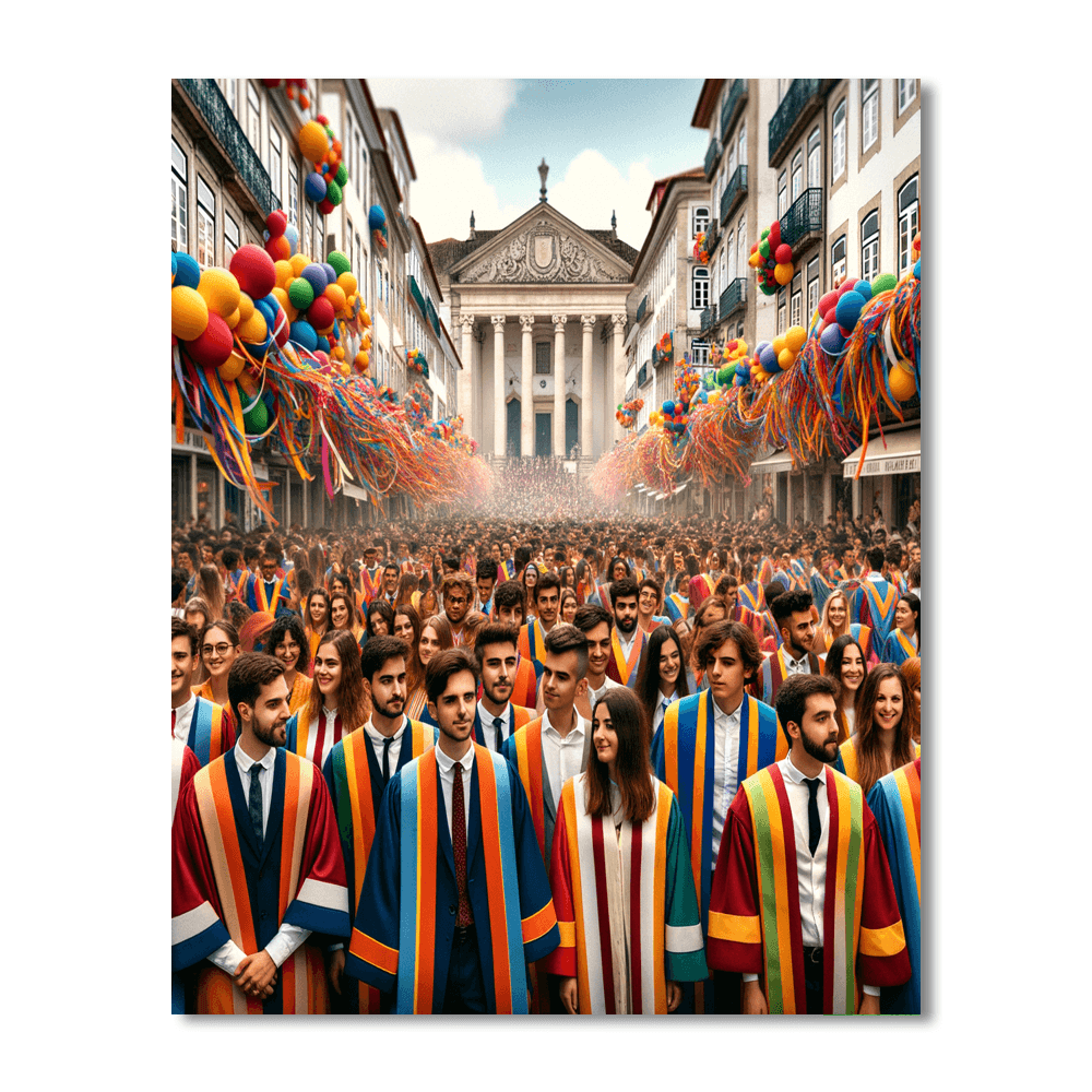 Queima Das Fitas - Coimbra, Portugal Painting By Numbers Kit