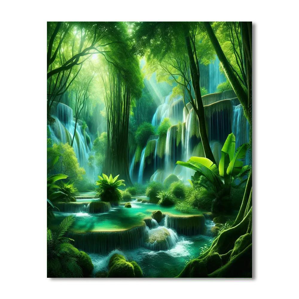 Gentle Jungle Retreat Numbered Painting Kits