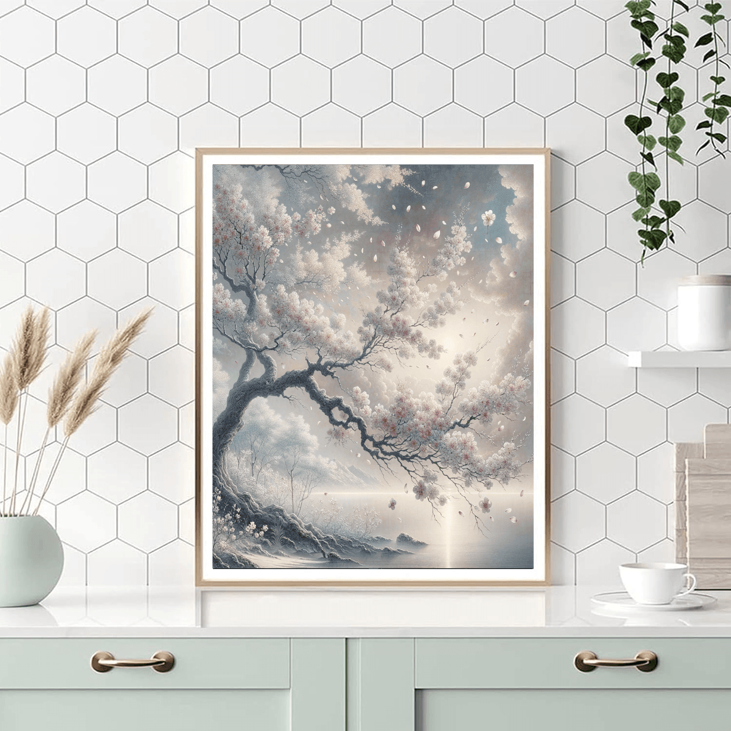 Cascading Cherry Blossoms Paint By Number