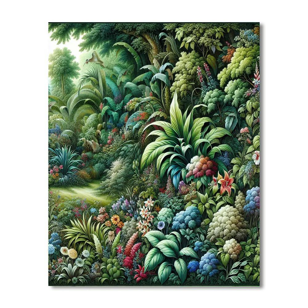 Botanical Garden Haven Painting By Numbers Kit