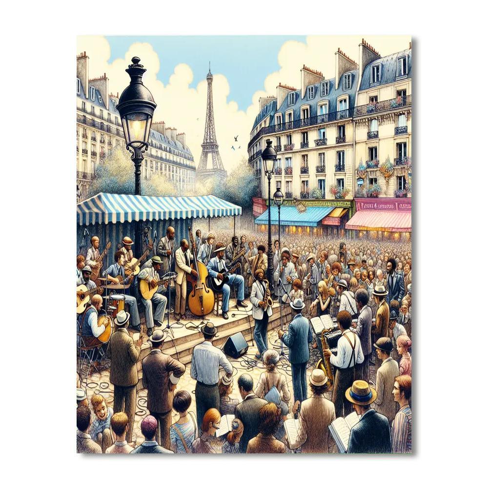 Fète De La Musique - Paris Paint By Color
