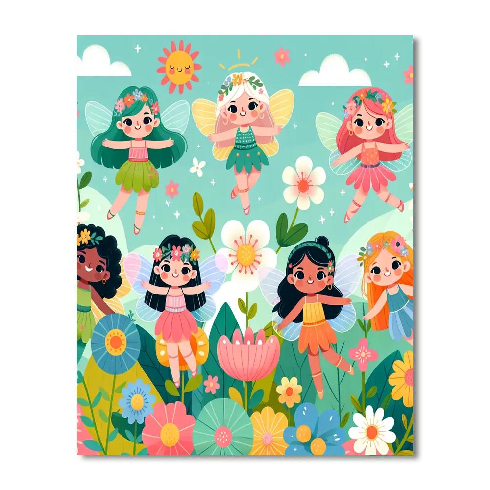 Fluttering Fairies Numbered Painting Kits