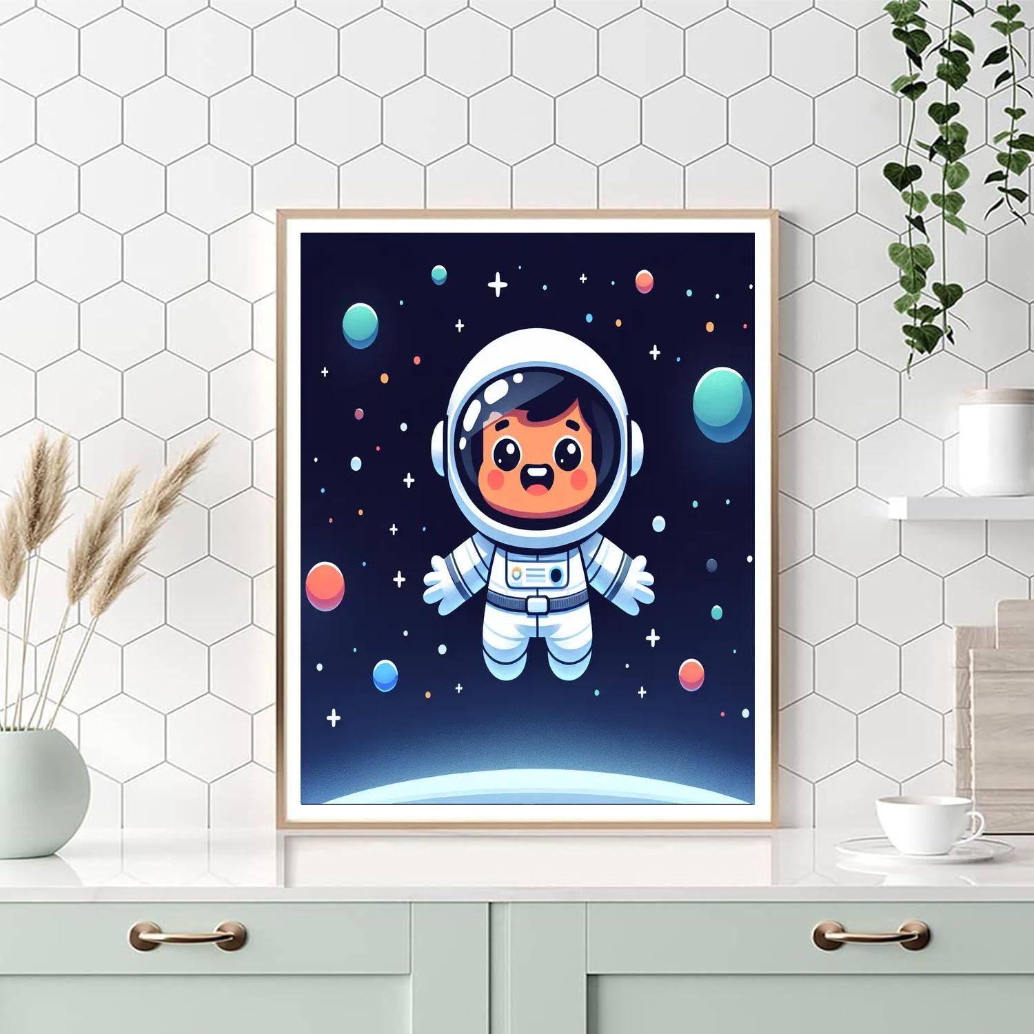 Astronaut Dreamers DIY Paint By Numbers